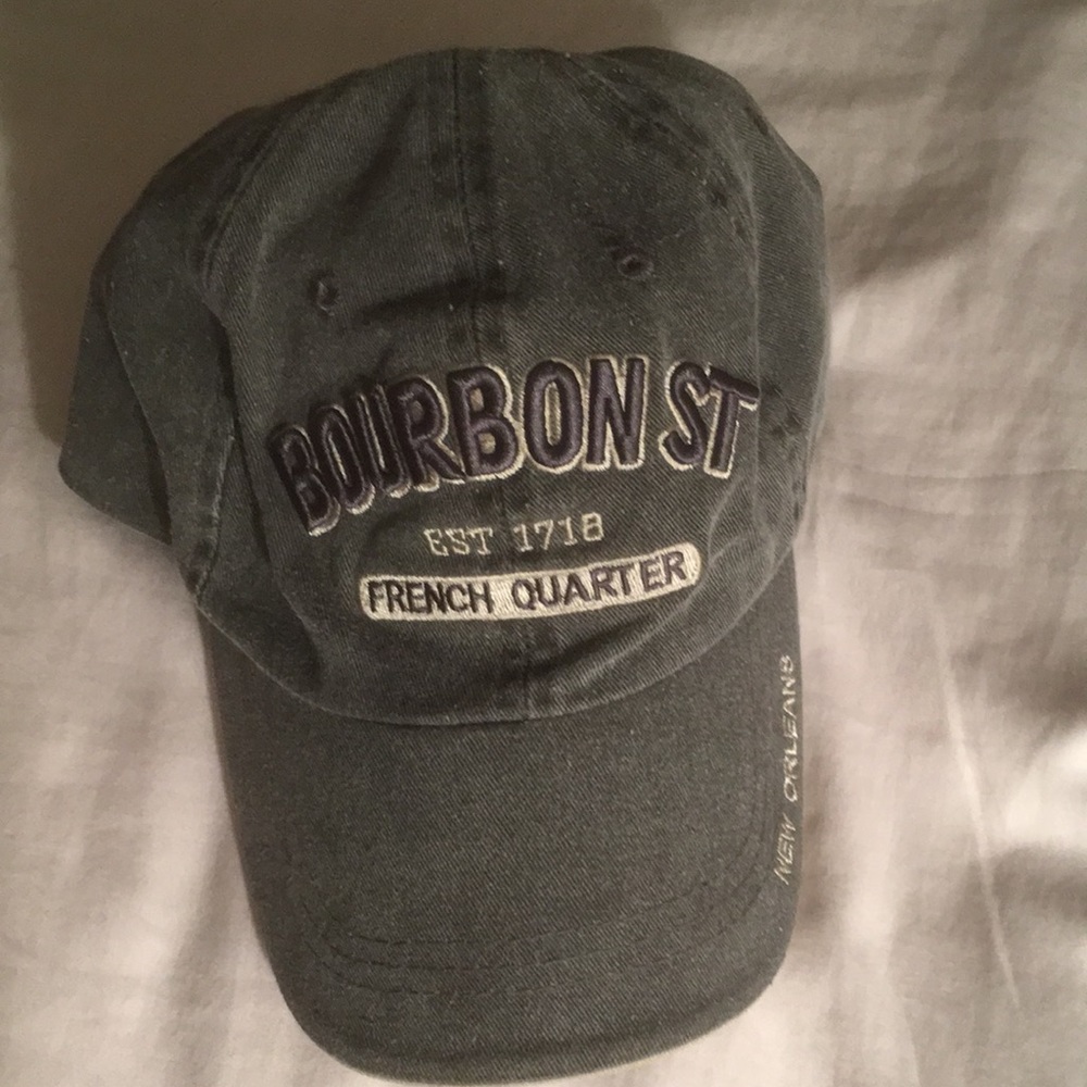 Adjustable/Velcro One Size Hat  New Orleans Bourbon St French Quarter